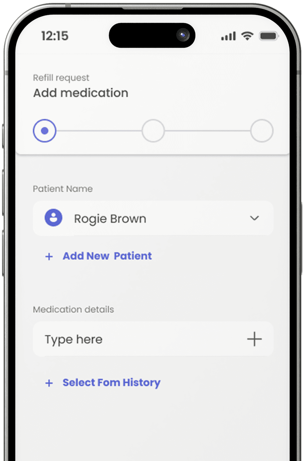 Mobile app screenshot